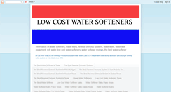 Desktop Screenshot of lowcostwatersofteners.com